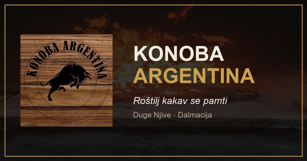 Konoba Argentina — web stranica za steakhouse i roštilj na živoj vatri